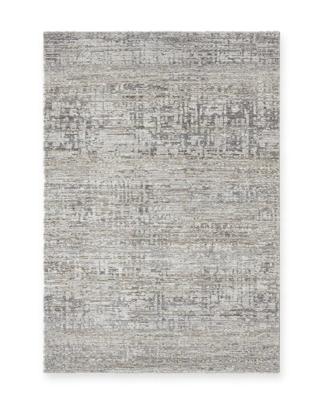Flax Grey Striated Neutral Rug