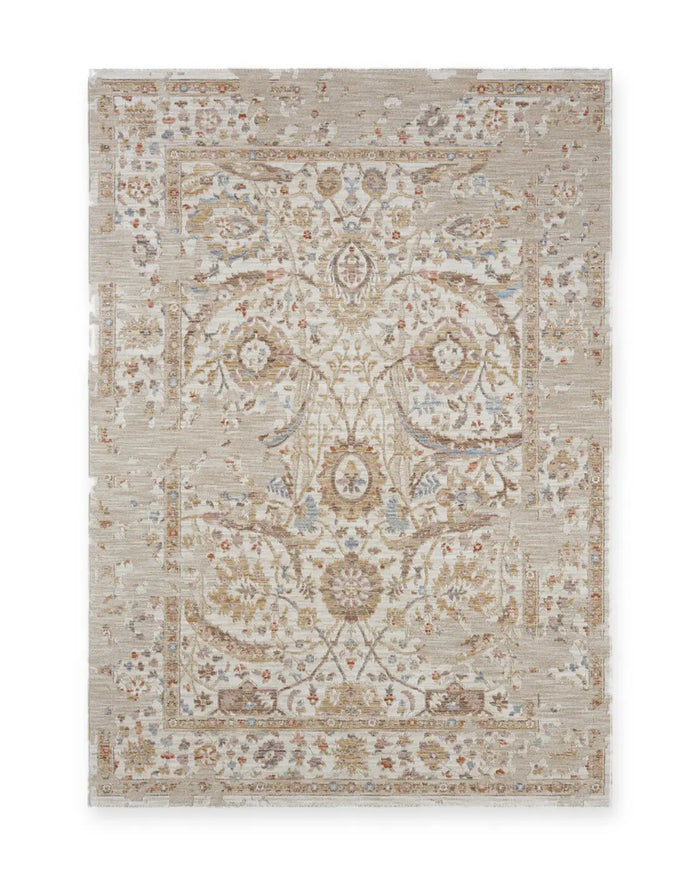 Florence Cream Distressed Persian-Style Rug