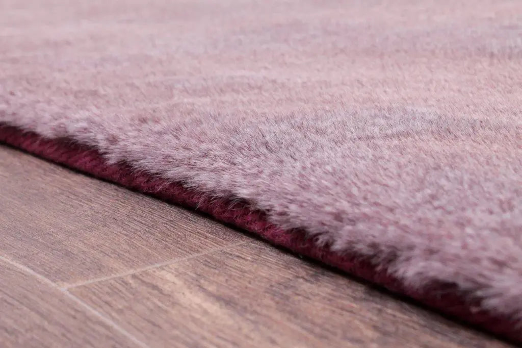 Frost Lilac Tipped Faux Fur Rug