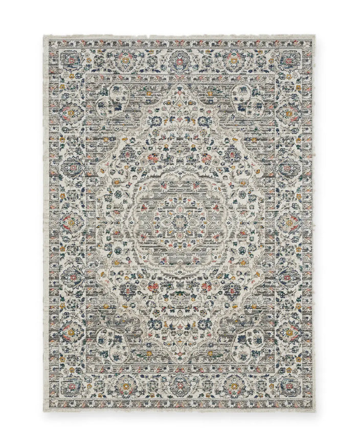 Hazel Cream Vintage Rosette Rug