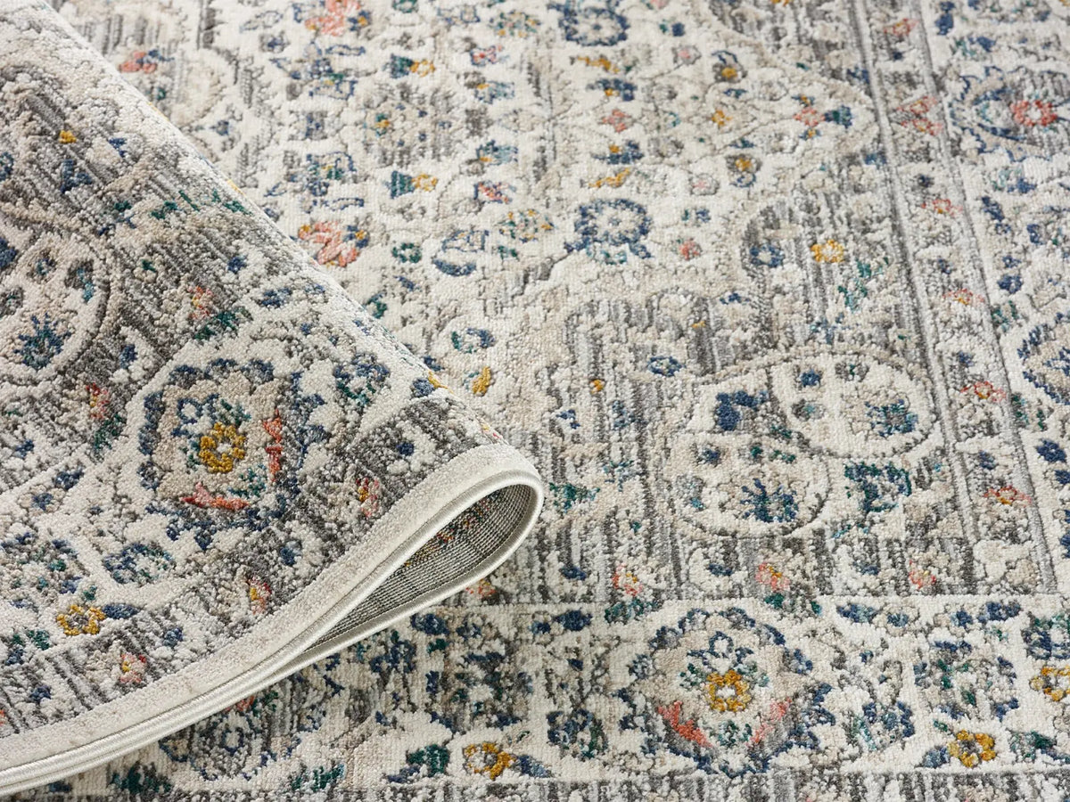 Hazel Cream Vintage Rosette Rug