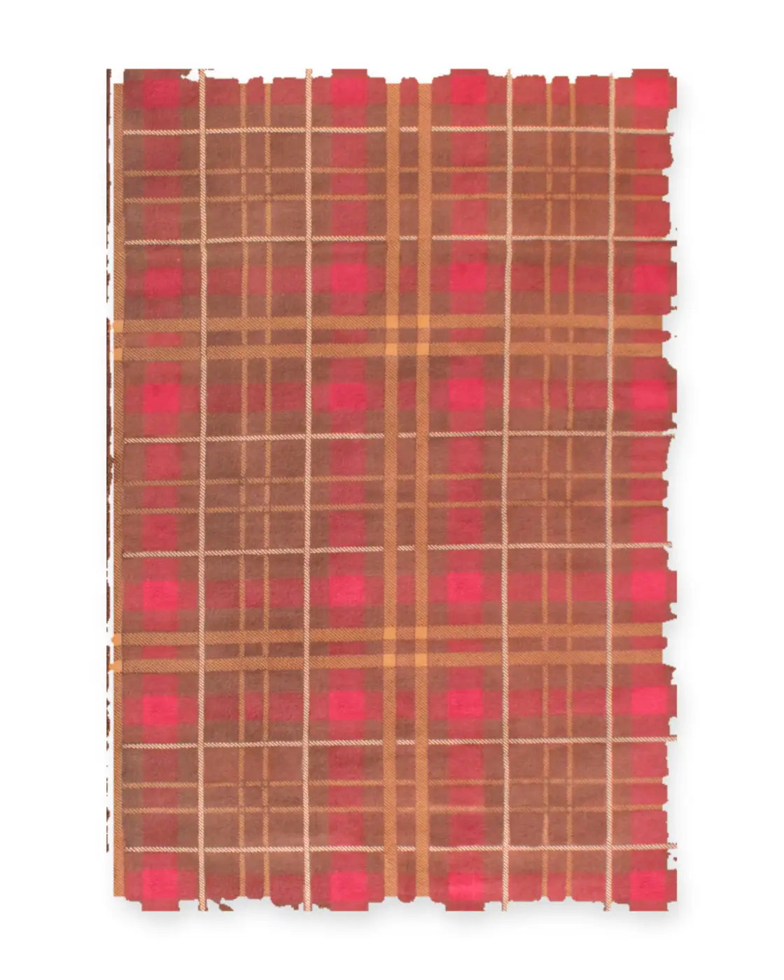 Highland Brown Tartan Check Rug