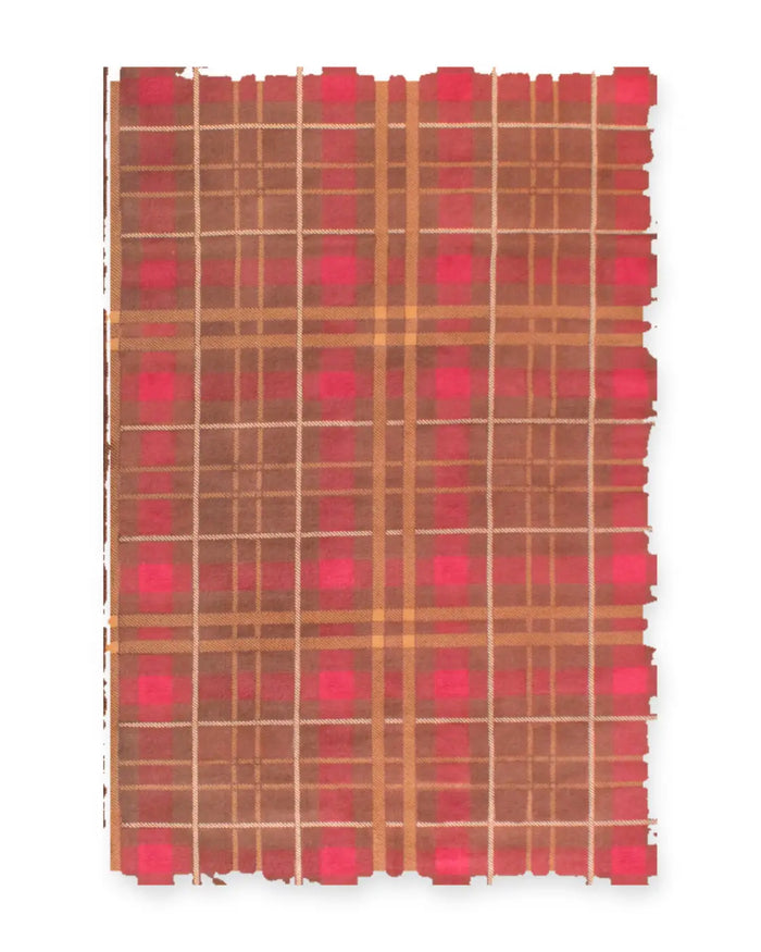 Highland Brown Tartan Check Rug