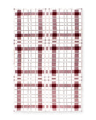 Highland Cream & Red Tartan Check Rug