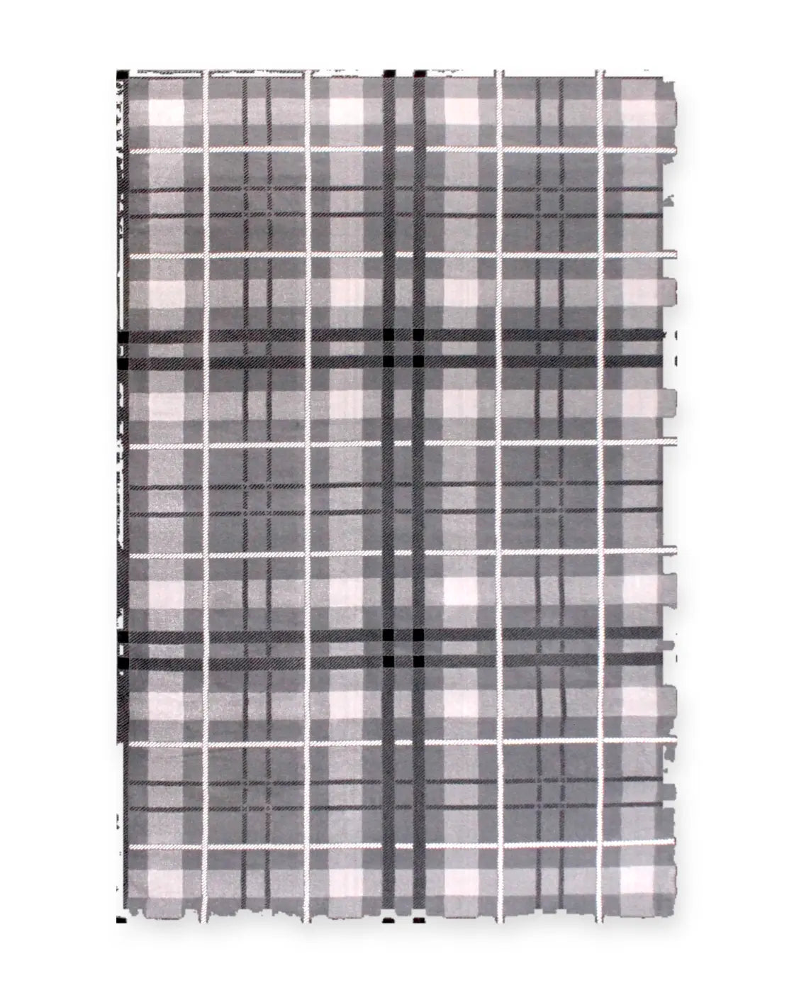 Highland Grey Tartan Check Rug