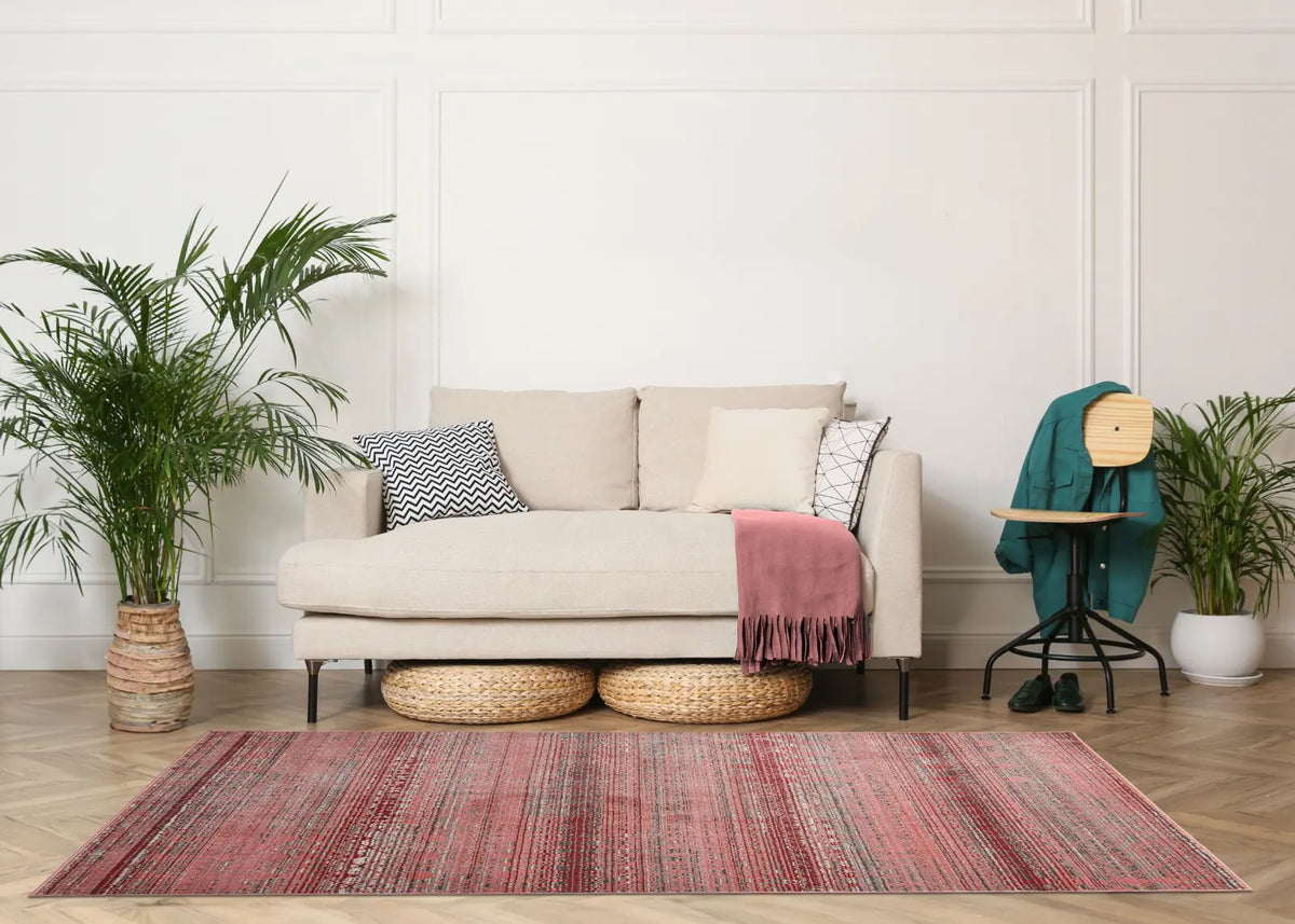 Holly Red Vintage Tribal Rug