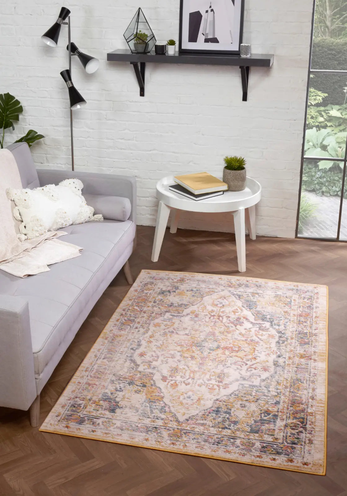 Hornbeam Cream Washed Persian-Style Rug
