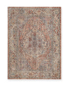 Imogen Grey & Rose Vintage Medallion Rug