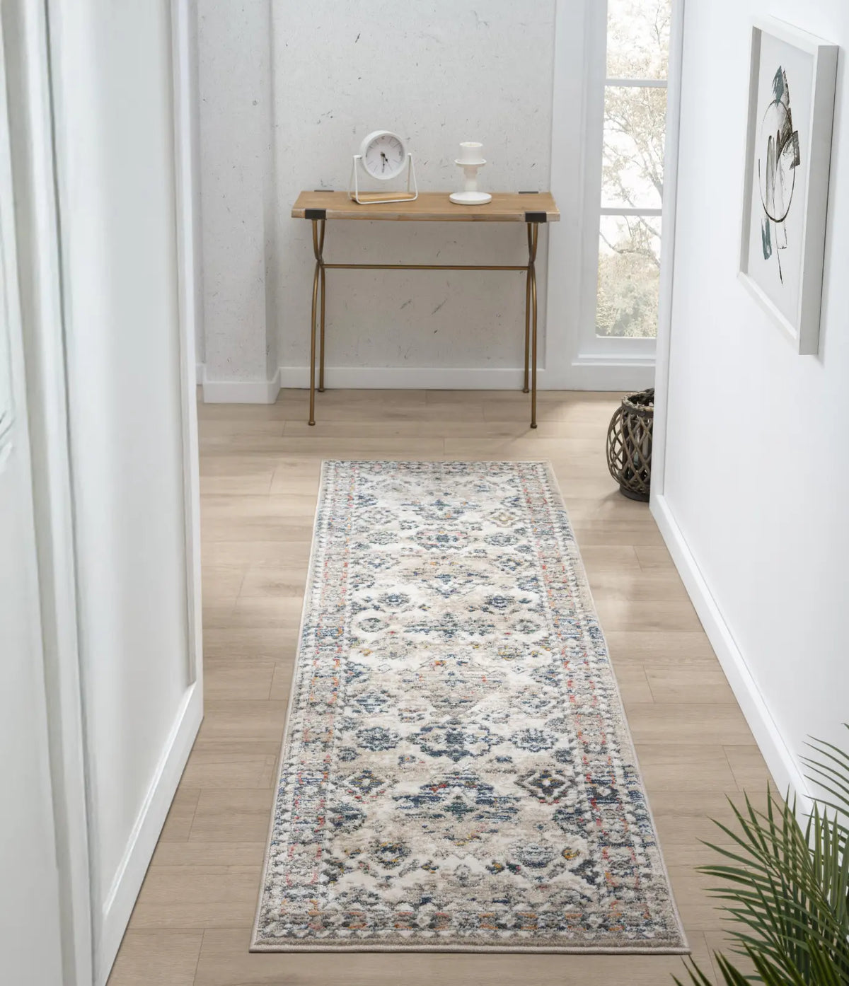 Ivy Cream Vintage Tribal Rug