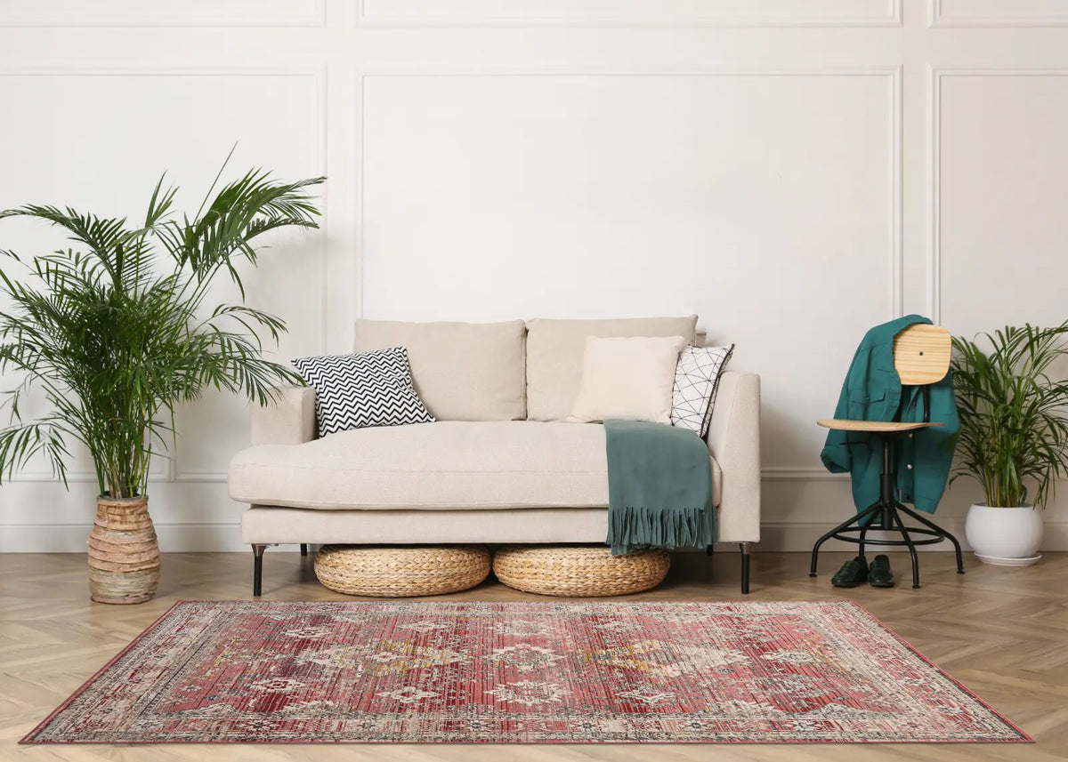 Ivy Red Vintage Tribal Rug