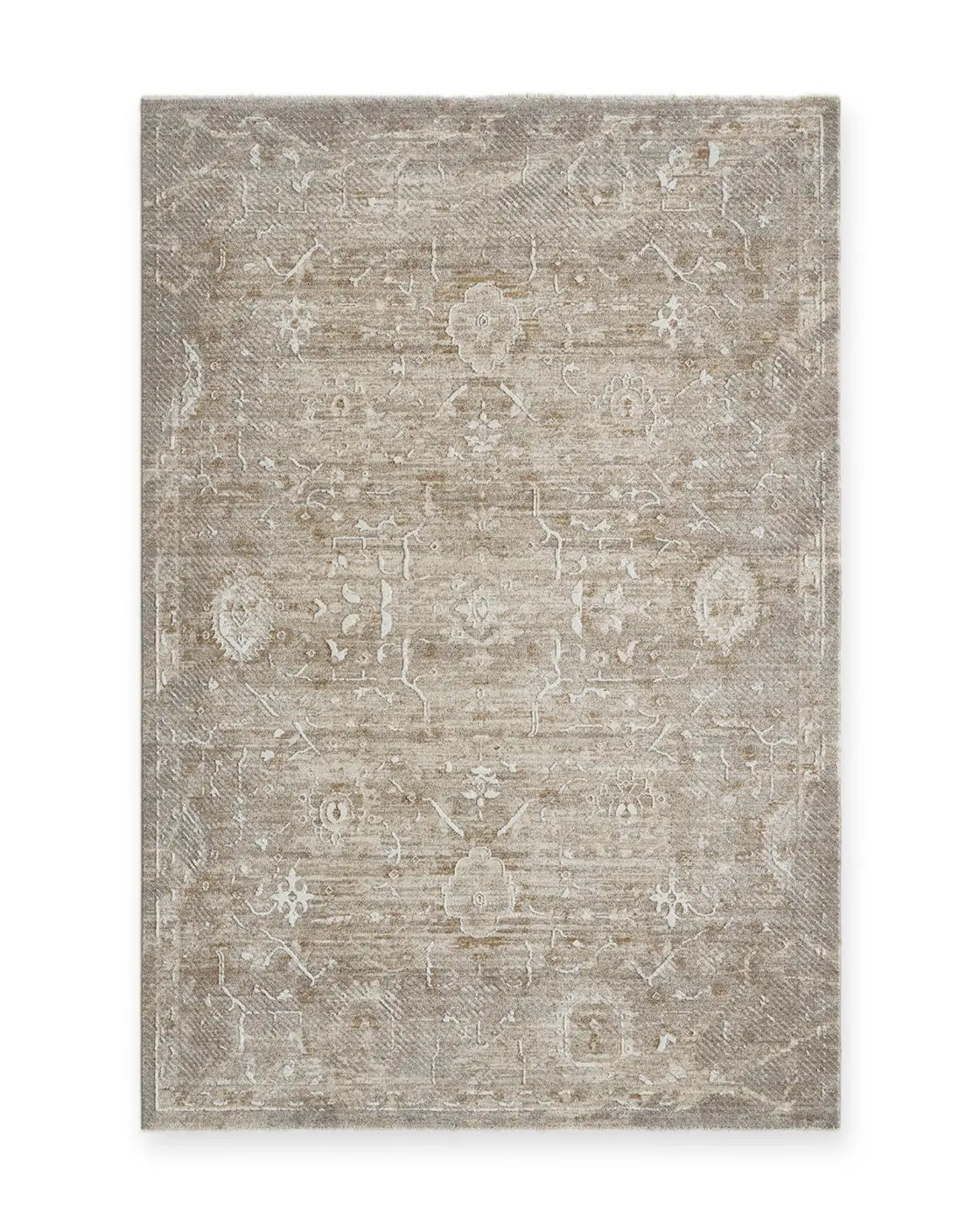 Jade Sage Green Vintage Traditional Rug