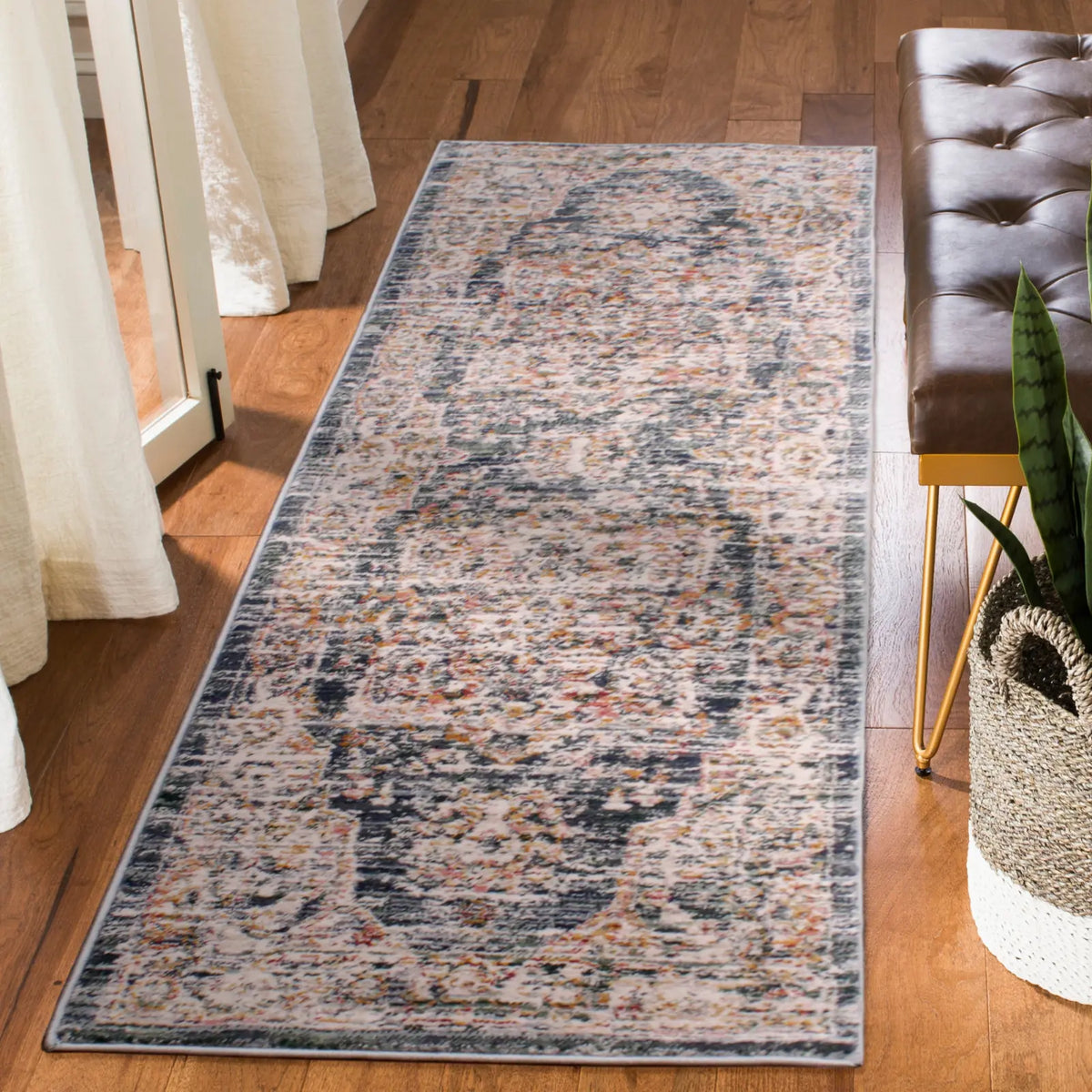 Larch Blue Washed Persian-Style Rug
