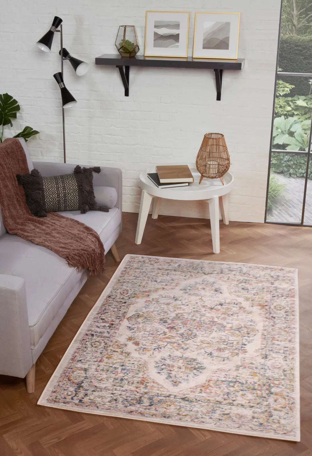 Larch Cream Washed Persian-Style Rug