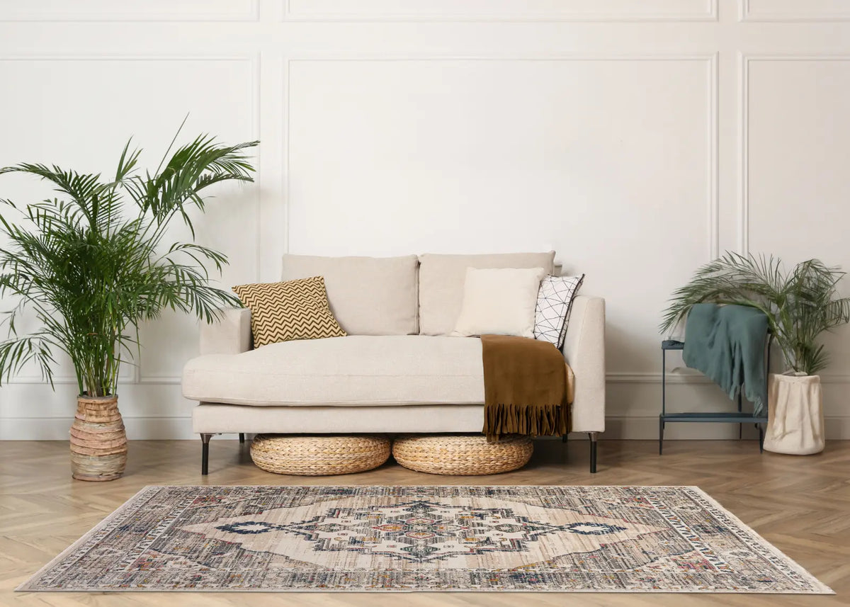 Laurel Cream Vintage Medallion Rug