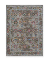 Lavender Multicolour Vintage Oriental Rug