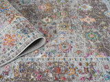 Lavender Multicolour Vintage Oriental Rug