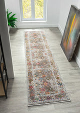 Lavender Multicolour Vintage Oriental Rug