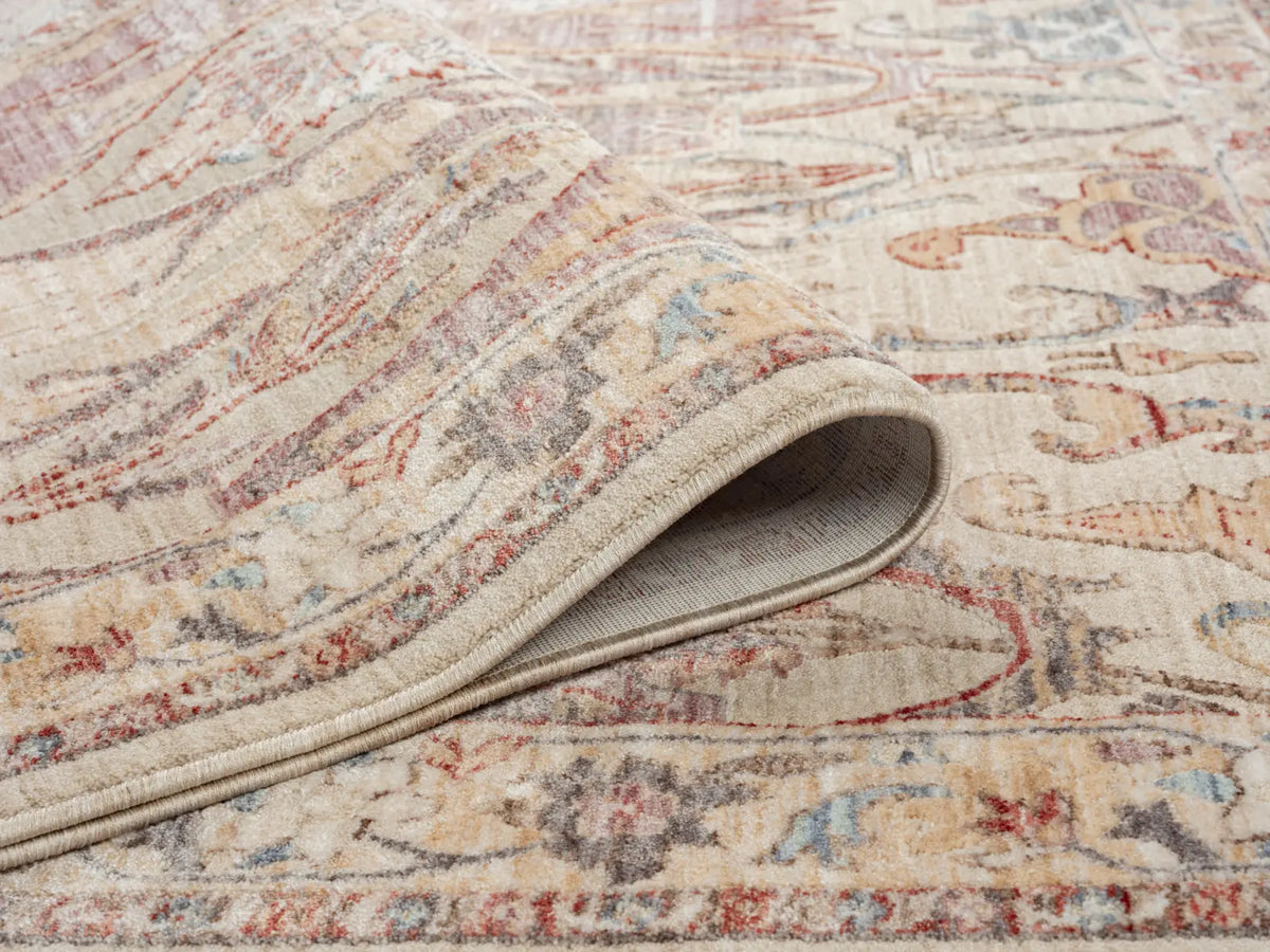 Lavinia Beige & Rose Vintage Persian-Style Rug