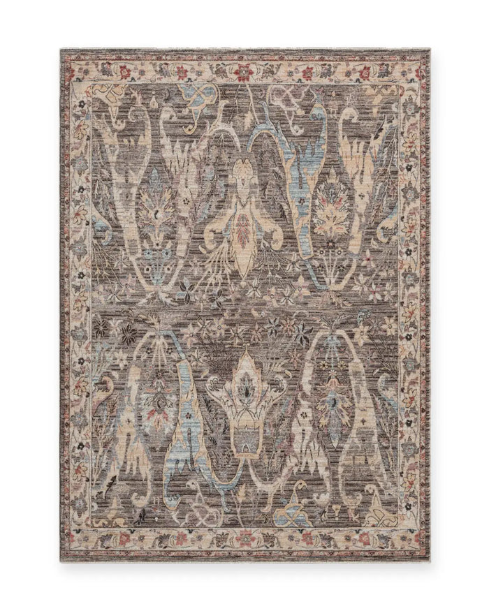Lavinia Grey & Charcoal Vintage Persian-Style Rug