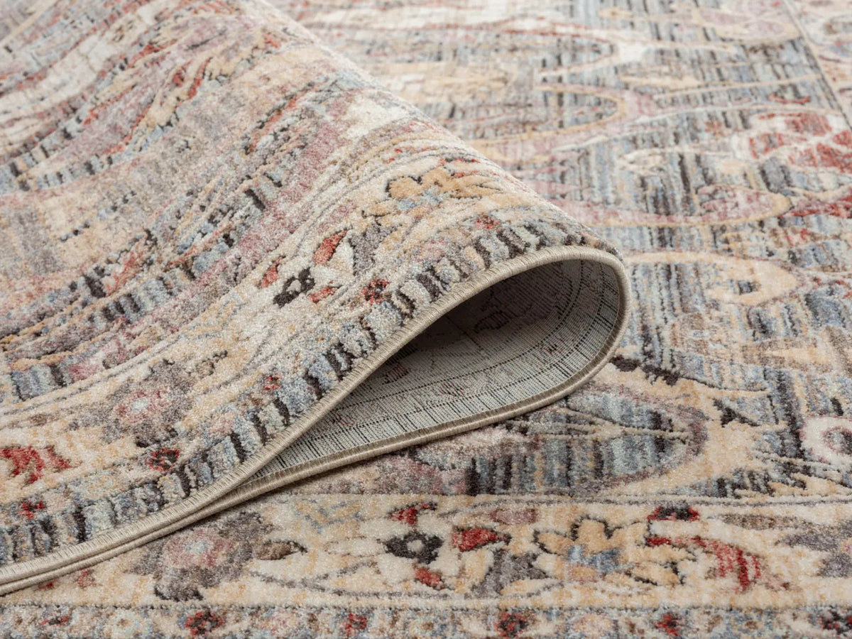 Lavinia Light Blue & Charcoal Vintage Persian-Style Rug