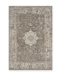 Lewes Charcoal Distressed Medallion Rug