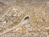 Lewes Mustard Distressed Medallion Rug