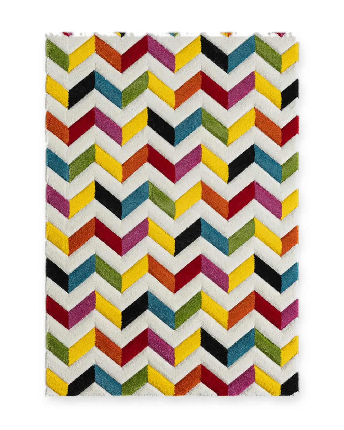 Lorikeet Rainbow Chevron Rug