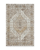 Ludlow Cream Distressed Medallion Rug