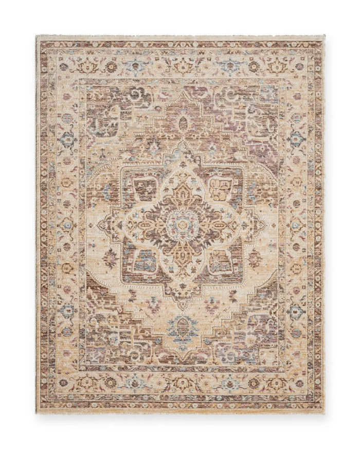 Matilda Beige & Grey Vintage Medallion Rug