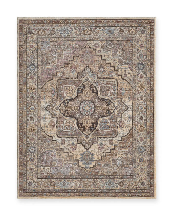 Matilda Charcoal & Grey Vintage Medallion Rug
