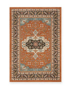 Matlock Burnt Orange Traditional Medallion Rug