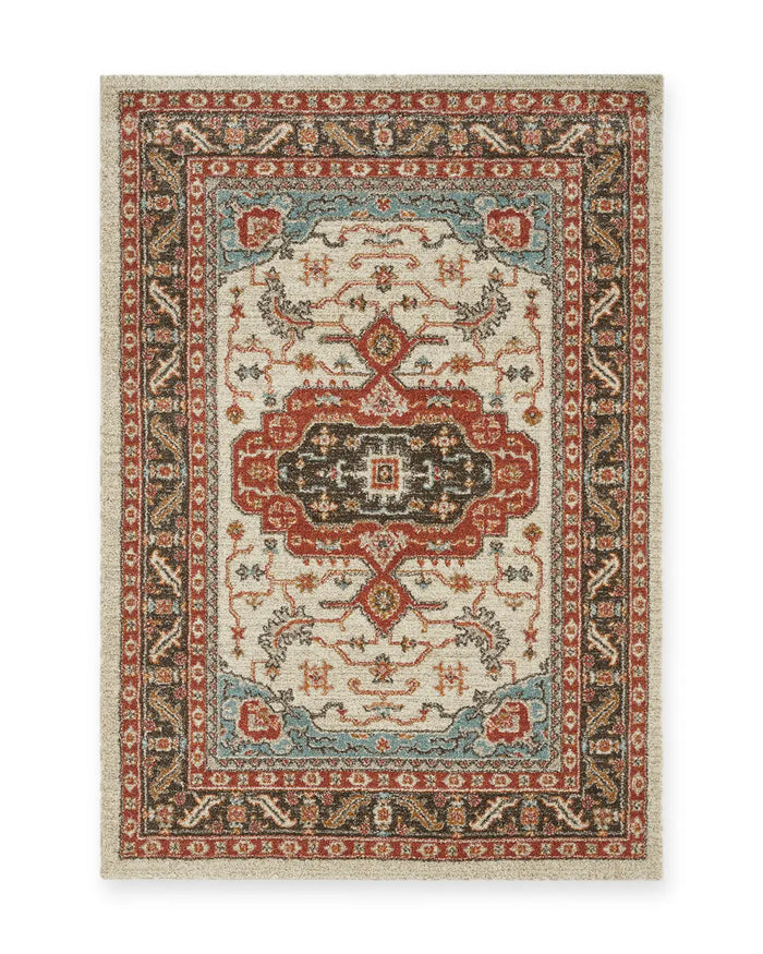Matlock Cream Traditional Medallion Rug