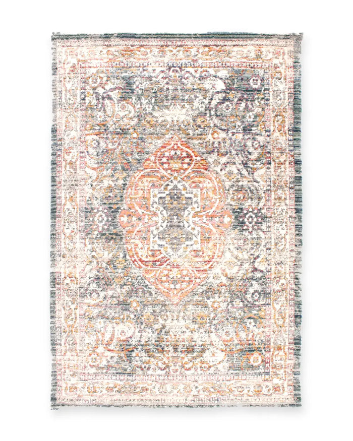 Meadow Green Washed Persian-Style Rug