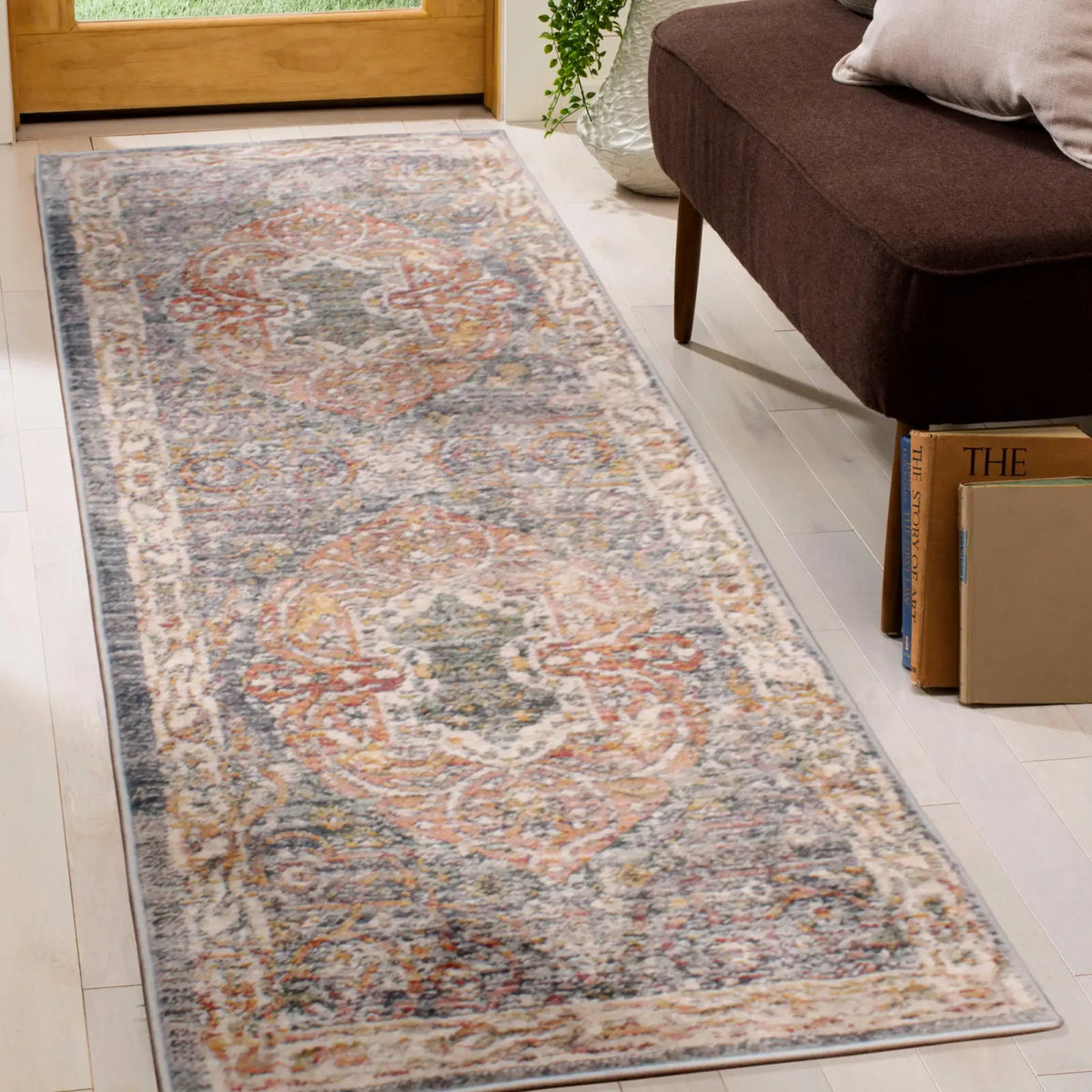 Meadow Green Washed Persian-Style Rug