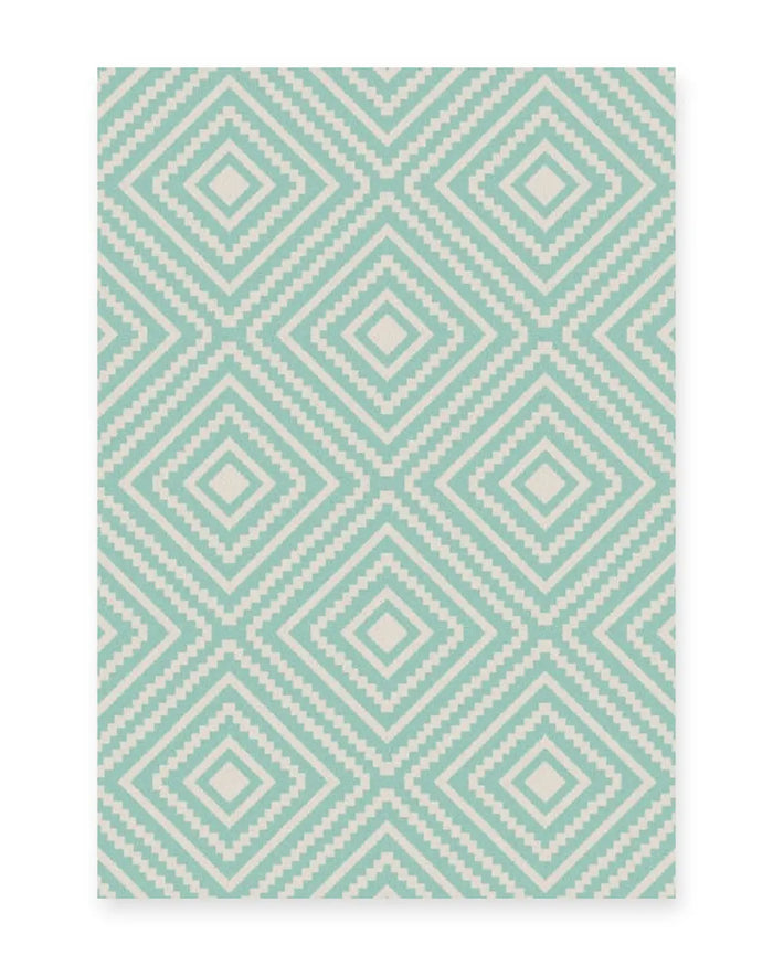 Menorca Aqua Diamond Outdoor Rug