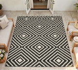 Menorca Black Diamond Outdoor Rug