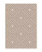 Menorca Taupe Diamond Outdoor Rug