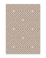 Menorca Taupe Diamond Outdoor Rug