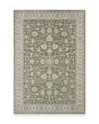 Motcomb Sage Green Traditional Floral Rug