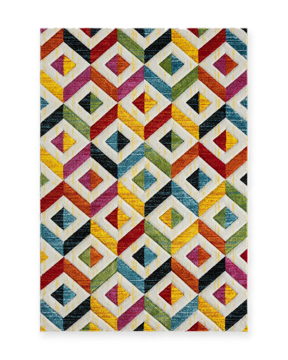 Oriole Rainbow Argyle Rug