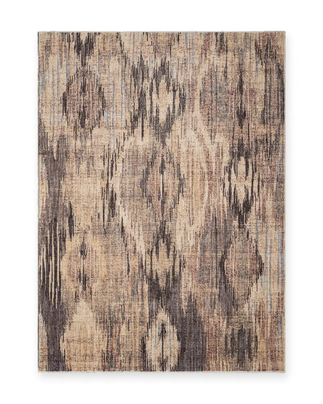 Ottilie Charcoal & Sand Distressed Abstract Rug