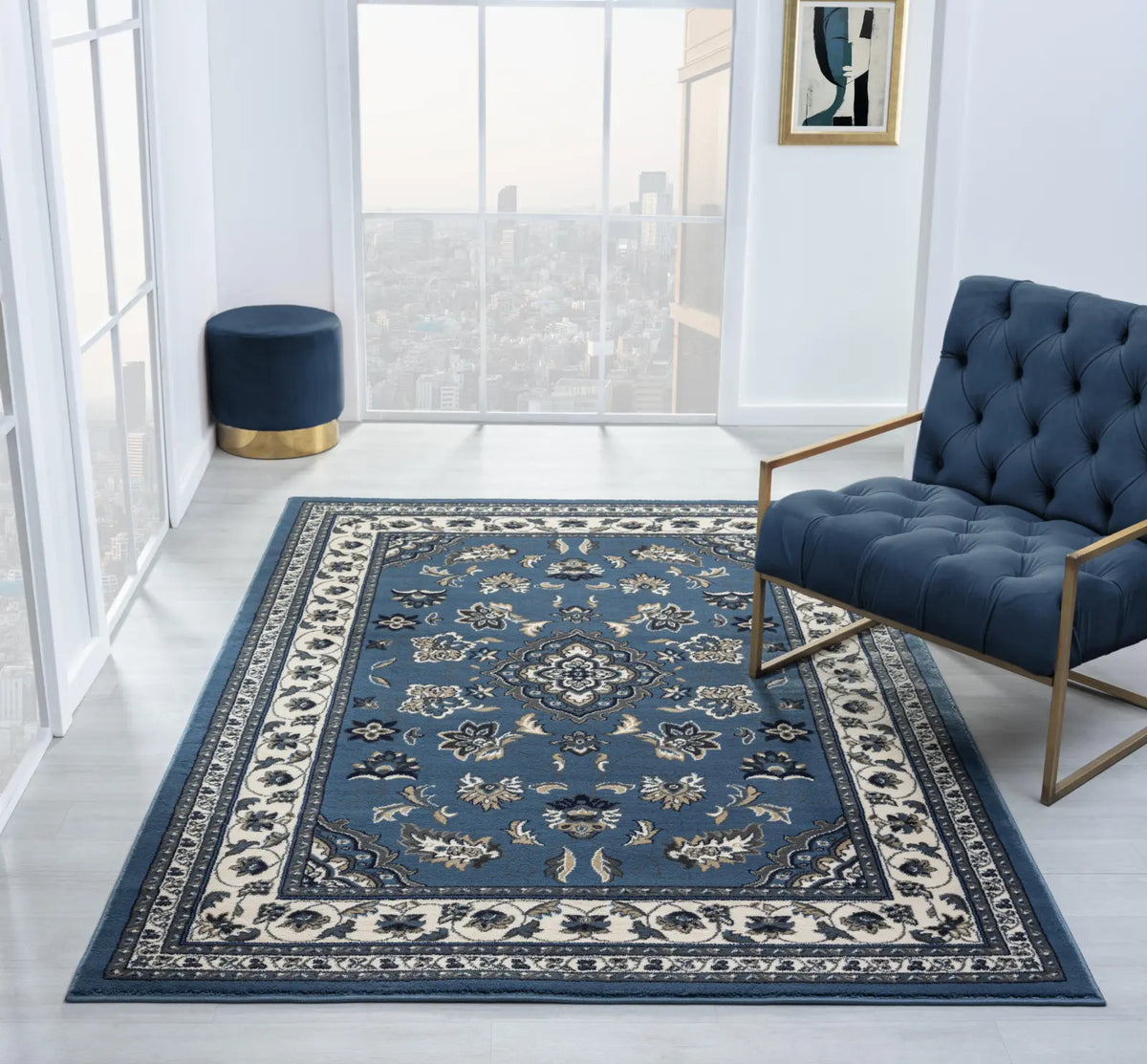 Regent Blue Traditional Persian-Style Rug