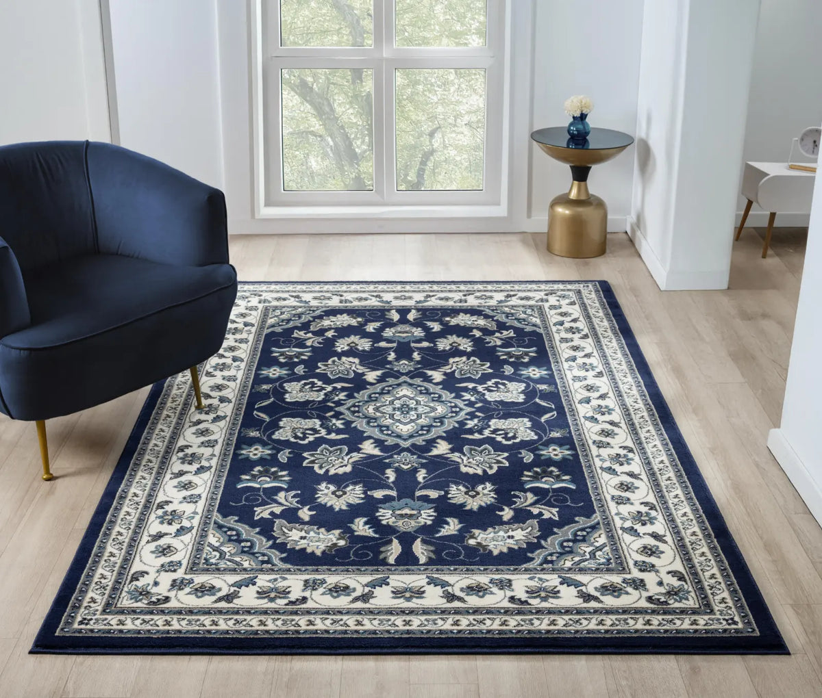 Regent Navy Traditional Persian-Style Rug