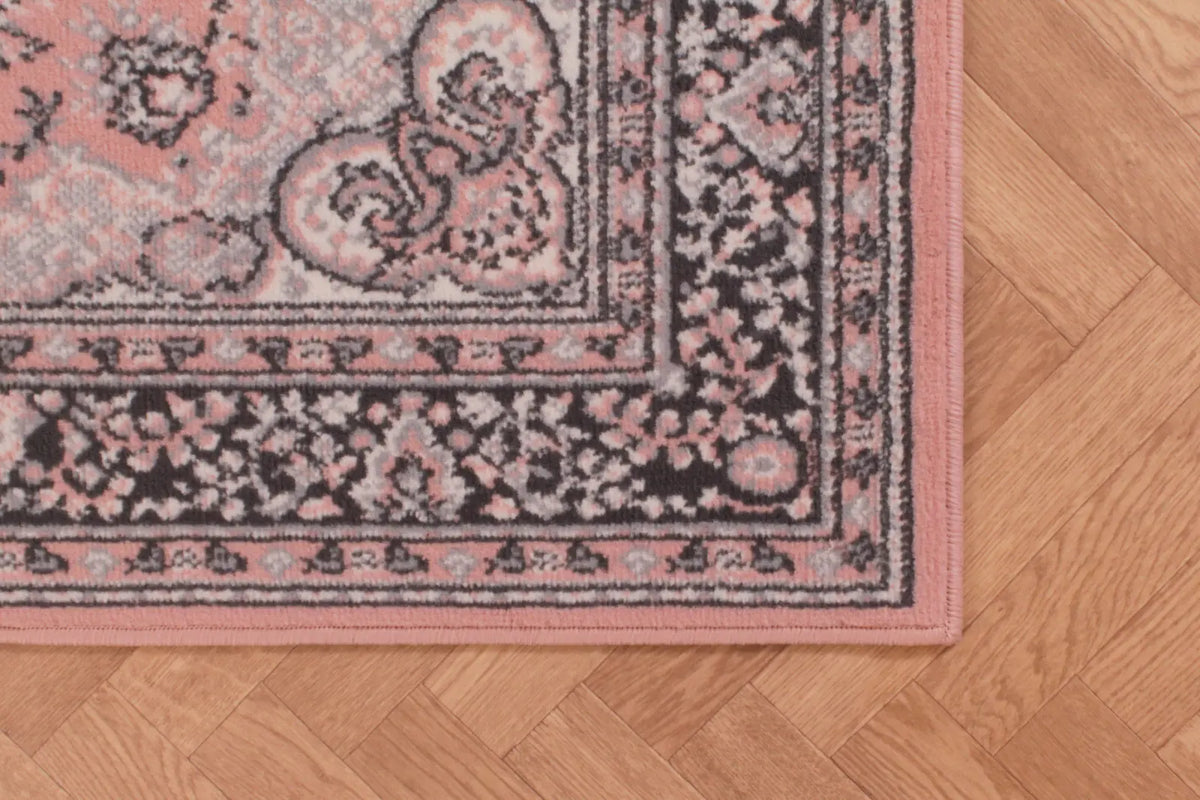 Richmond Blush Pink Traditional Medallion Rug