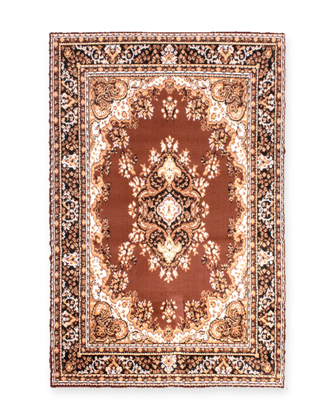 Richmond Chocolate Brown Traditional Medallion Rug