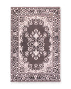 Richmond Dark Grey Traditional Medallion Rug
