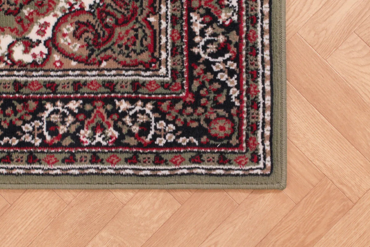 Richmond Green Traditional Medallion Rug