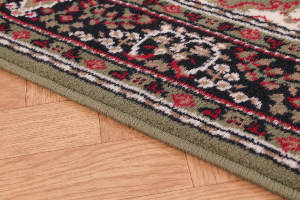Richmond Green Traditional Medallion Rug