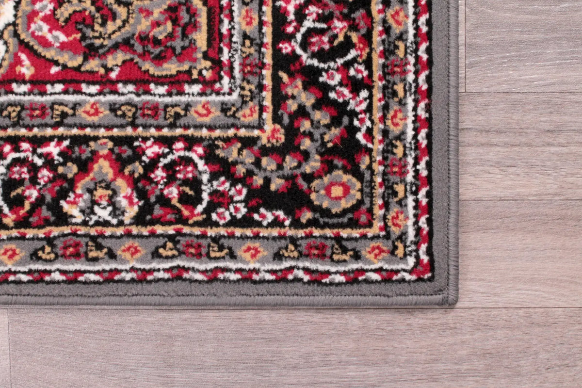 Richmond Grey Traditional Medallion Rug