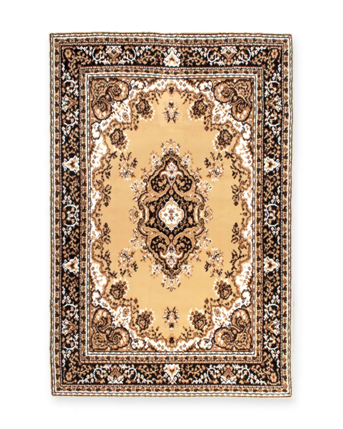 Richmond Mustard Traditional Medallion Rug